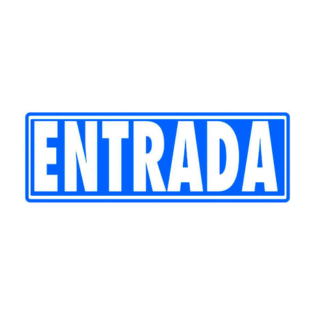 Señal Entrada 175x65mm