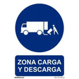 Señal Zona carga y descarga 210x300mm