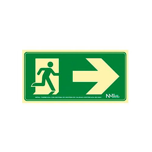 Señal Salida de Emergencia Derecha 320x160