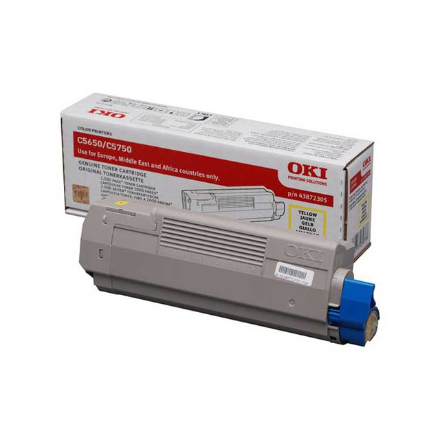 Toner Amarillo 43872305 Oki C5650/C5750