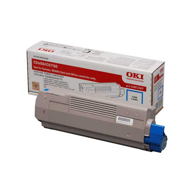 Toner Cian 43872307 Oki C5650/C5750