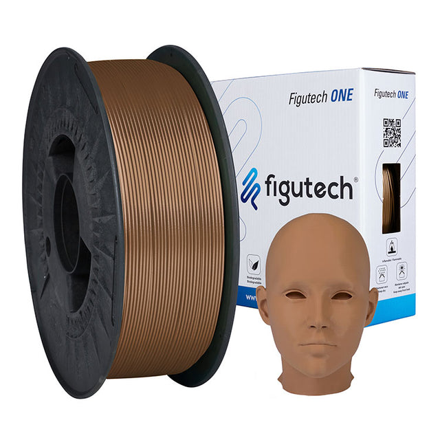 Figutech ONE Filamento PLA Piel oscura 1.75mm 1Kg