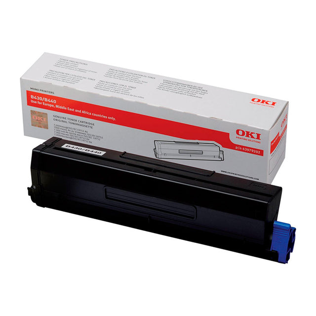 Toner Negro 43979202 OKI B430/B440/MB460/MB470/MB480
