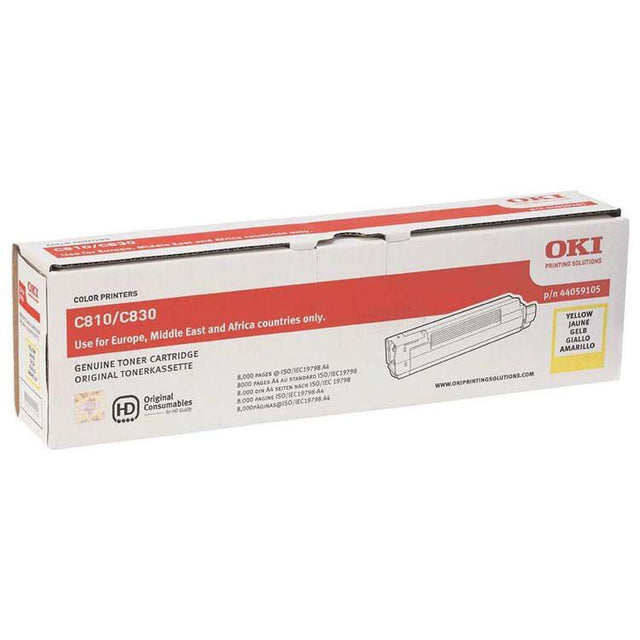 Toner Amarillo 44059105 Oki C810/C830