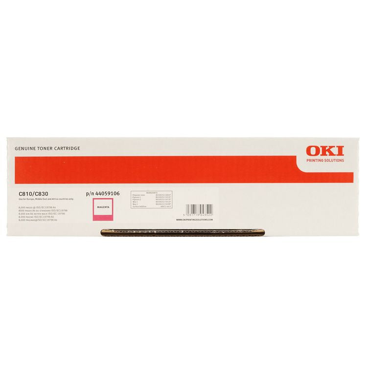 Toner Magenta 44059106 Oki C810/C830