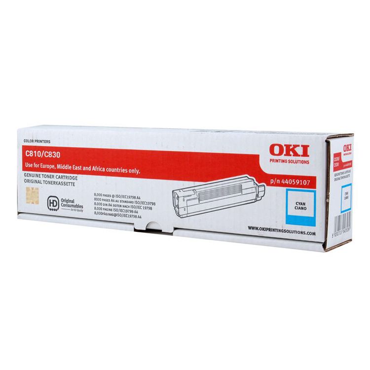 Toner Cian 44059107 Oki C810/C830