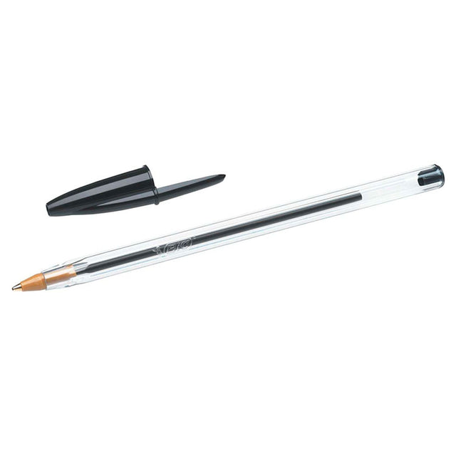 Pack 50 BIC Cristal Negro Punta 1 mm Tinta aceite