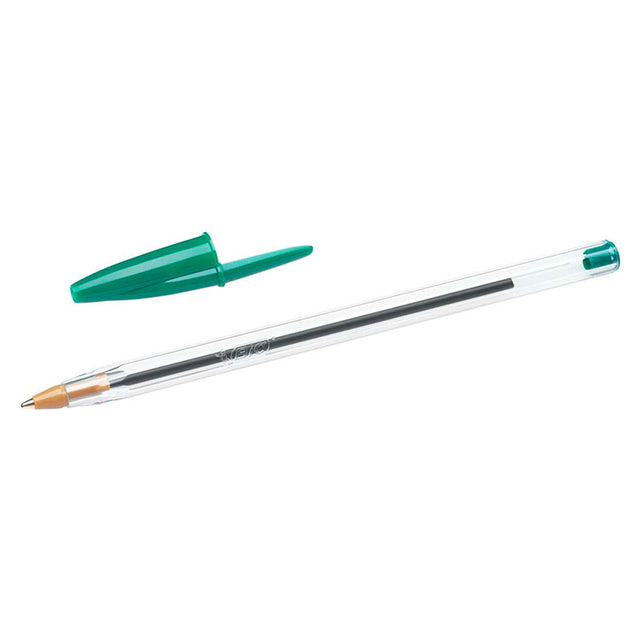 Pack 50 BIC Cristal Verde Punta 1 mm Tinta aceite