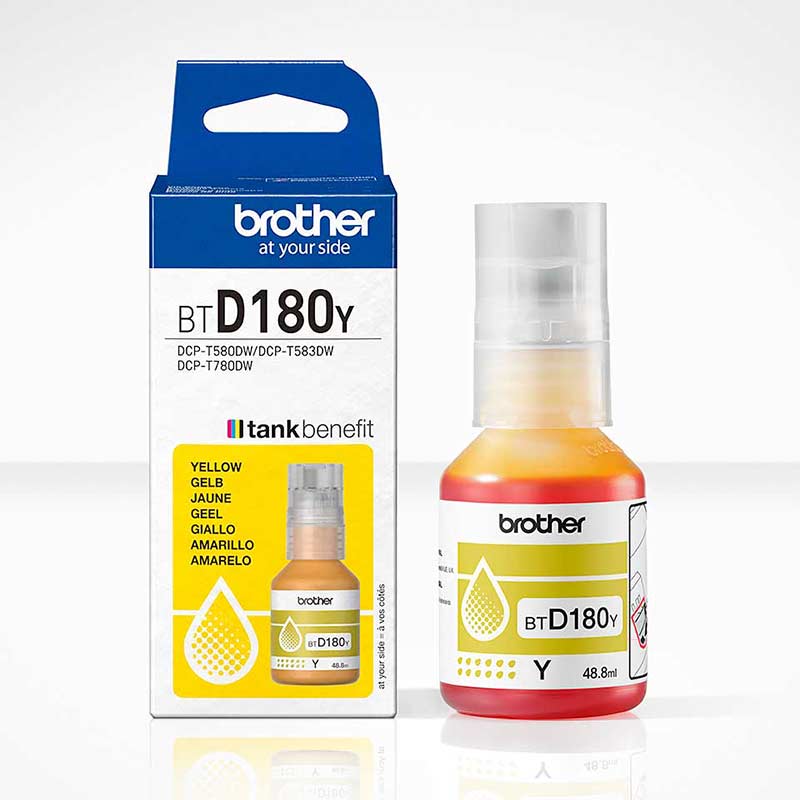 Brother BTD180Y Botella de tinta Amarillo