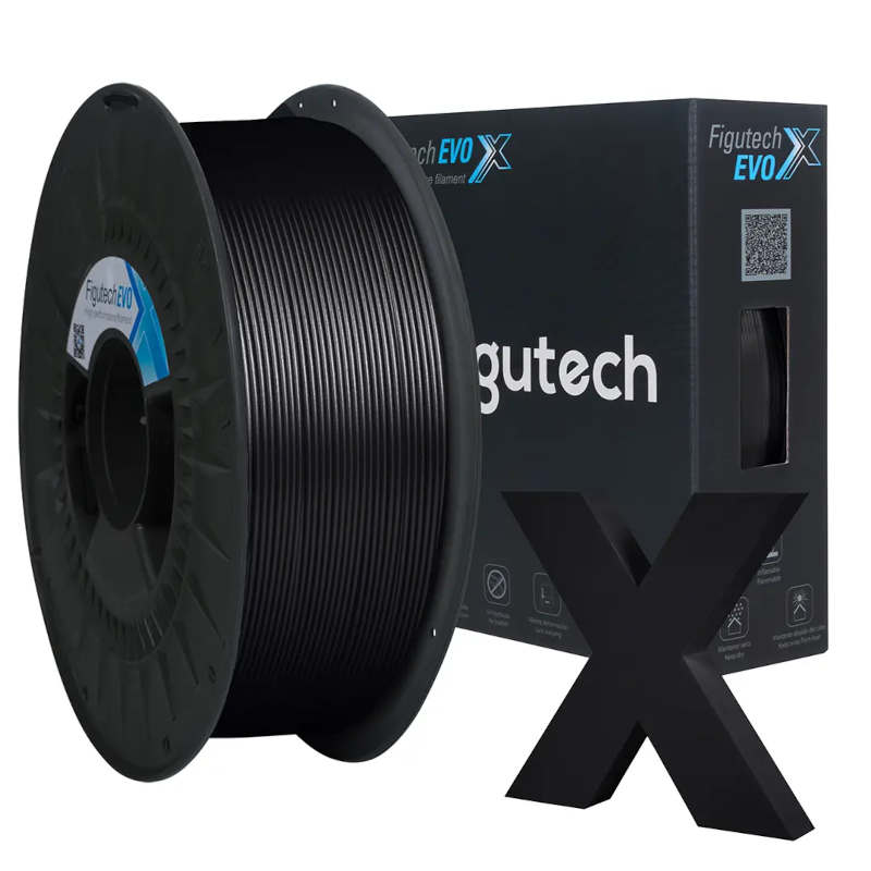 Filamento PETG Negro Figutech EVO-X Ultra speed