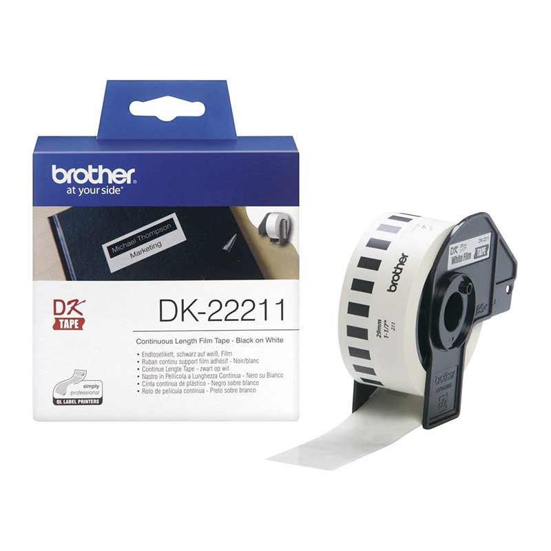 Brother DK22211 Película Plástica Adhesiva 29mm
