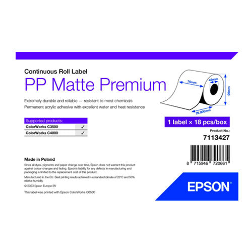 Rollo Papel Continuo Epson Mate 7113427