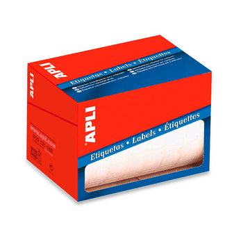 APLI Rollo Etiquetas Adhesivas 12x18 mm Blanco manual