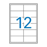 APLI Etiquetas Adhesivas 97x42,4 mm Blanco Impresión