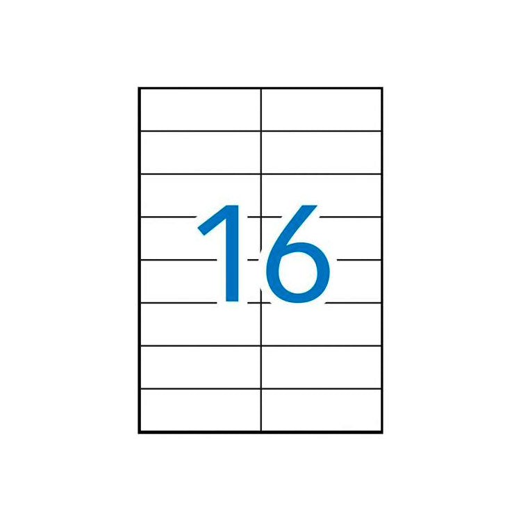 APLI Etiquetas Adhesivas 105x37 mm Blanco Impresión