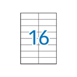 APLI Etiquetas Adhesivas 105x37 mm Blanco Impresión