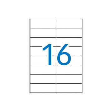 APLI Etiquetas Adhesivas 105x37 mm Blanco Impresión