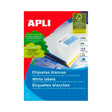 APLI Etiquetas Adhesivas 105x148 mm Blanco Impresión
