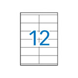 APLI Etiquetas Adhesivas 105x48 mm Blanco Impresión