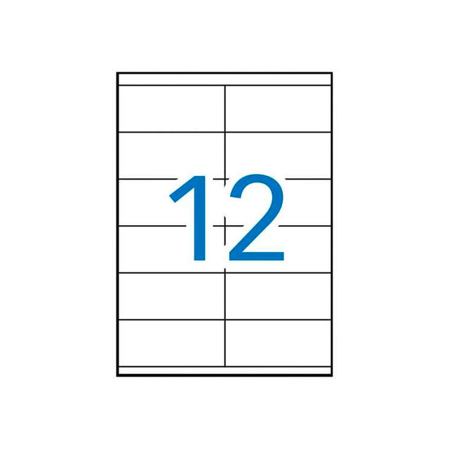 APLI Etiquetas Adhesivas 105x48 mm Blanco Impresión
