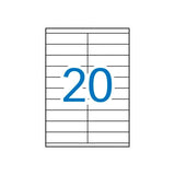 APLI Etiquetas Adhesivas 105x29 mm Blanco Impresión