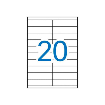 APLI Etiquetas Adhesivas 105x29 mm Blanco Impresión