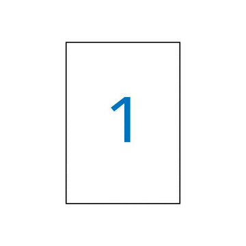 APLI Etiquetas Adhesivas 210x297 mm Blanco Mate Impresión