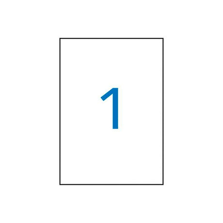 APLI Etiquetas Adhesivas 210x297 mm Blanco Mate Impresión