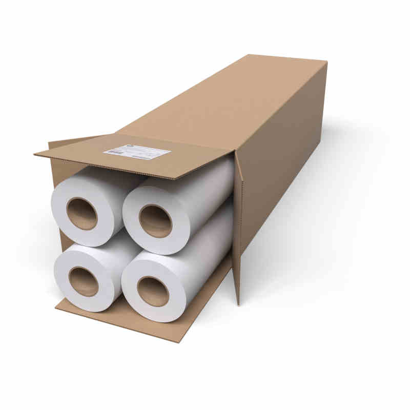 HP Pack 4 Rollos de Papel para Plotter 80g 24" (A1 – 610mm x 45,7m)