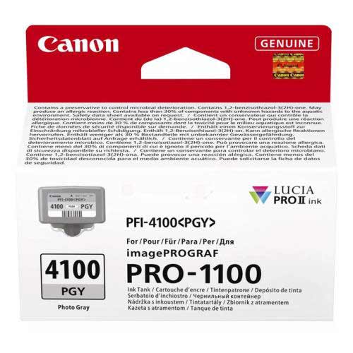 Tinta Canon PFI-4100 Gris Foto Original 6784C001