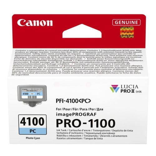 Tinta Canon PFI-4100 Cian Foto Original 6781C001
