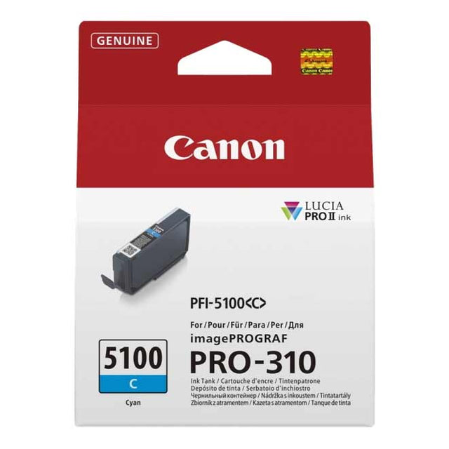 Tinta Canon PFI5100C Cian Original