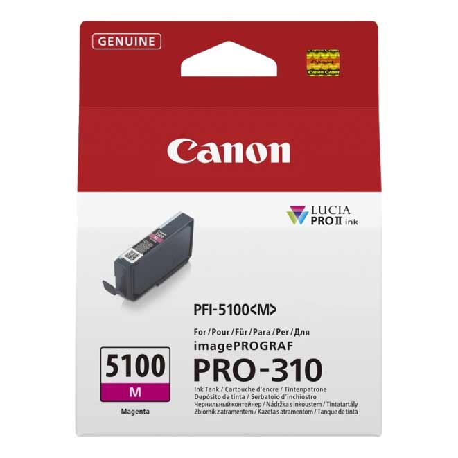 Tinta Canon PFI5100M Magenta Original