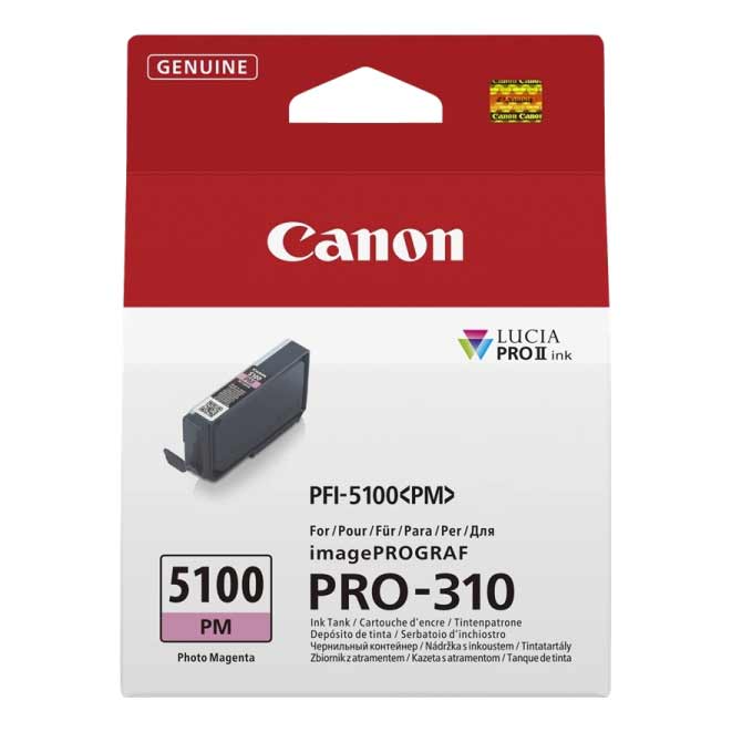 Tinta Canon PFI5100PM Magenta Foto Original