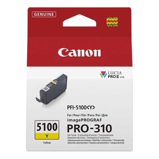 Tinta Canon PFI5100Y Amarillo Original