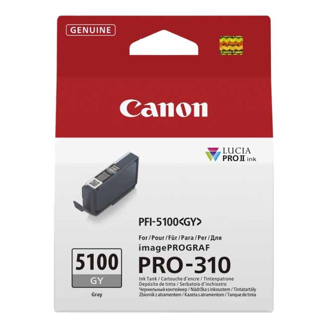 Tinta Canon PFI5100GY Gris Original