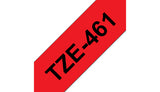 C. Laminada 36mmx8m Rojo/Negro Brother TZE-461 imagen 1