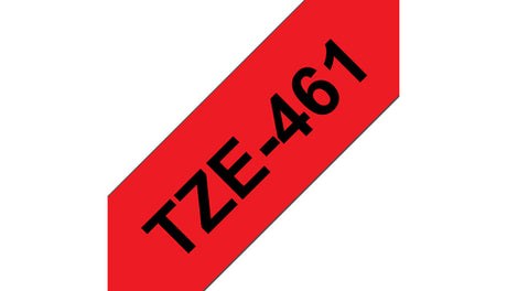 C. Laminada 36mmx8m Rojo/Negro Brother TZE-461 imagen 1