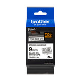 C. Laminada Superadhesiva 9mmx8m Blanco/Negro Brother TZ-S221 imagen 2