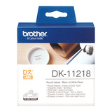 Brother DK-11218 Etiquetas Adhesivas Circulares 24mm imagen 1