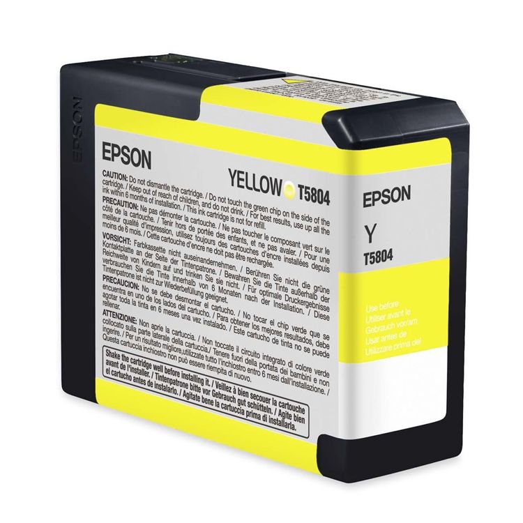 Cartucho de Tinta Epson T5804 Amarilla C13T580400