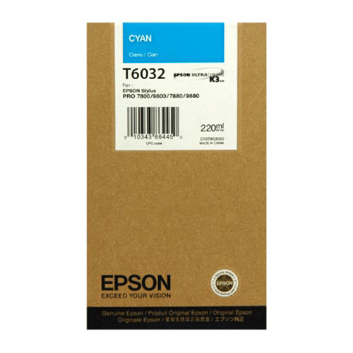 Tinta Cian T6032 Epson Stylus Pro 7800/9800 220ML