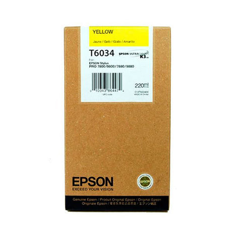 Tinta Amarilla T6034 Epson Stylus Pro 7800/9800 220ML