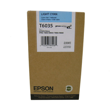 Tinta Cian Claro T6035 Epson Stylus Pro 7800/9800 220ML
