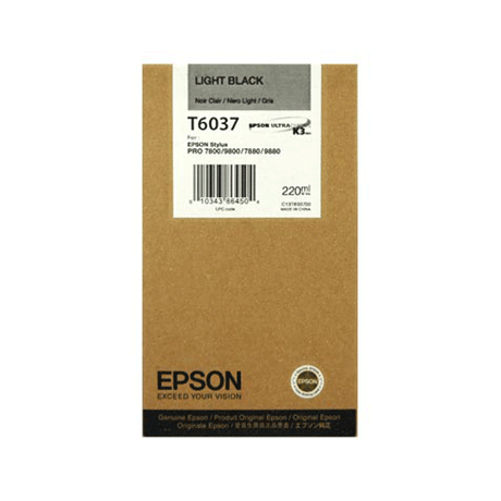 Tinta Gris T6037 Epson Stylus Pro 7800/9800 220ML