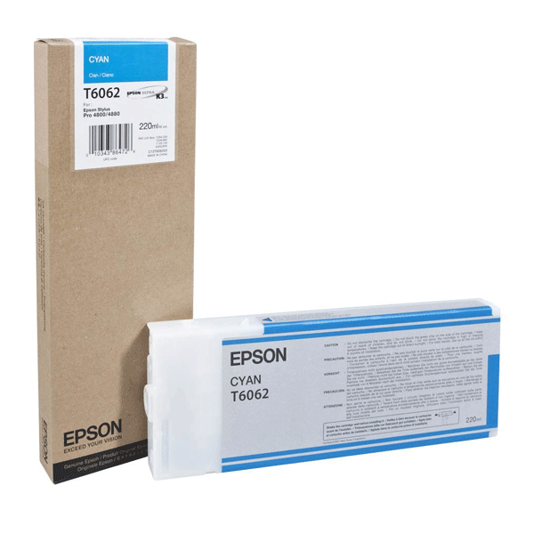 Tinta Cian T6062 Epson Stylus Pro  4800/4880 220ML