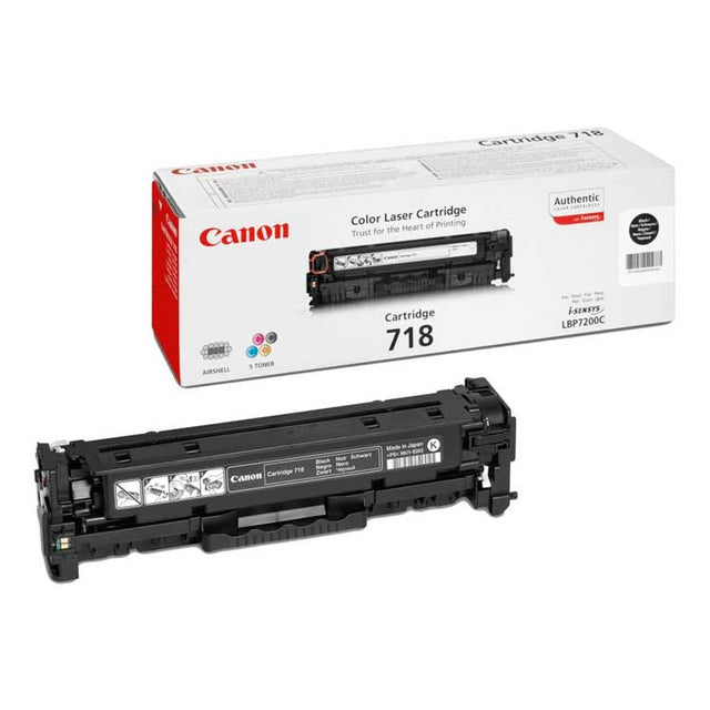 Tóner Canon 2662B002 718BK Negro