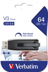 Memoria USB Verbatim Store'n'Go V3 64GB USB 3.2 Gen 1 gris imagen 3
