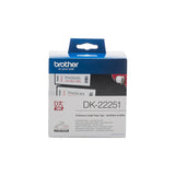 Brother DK22251 Cinta Adhesiva Continua Rojo-Negro 62mm imagen 1