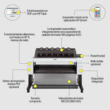 Plotter HP Designjet T1600 A0 3EK11A Postscript imagen 7